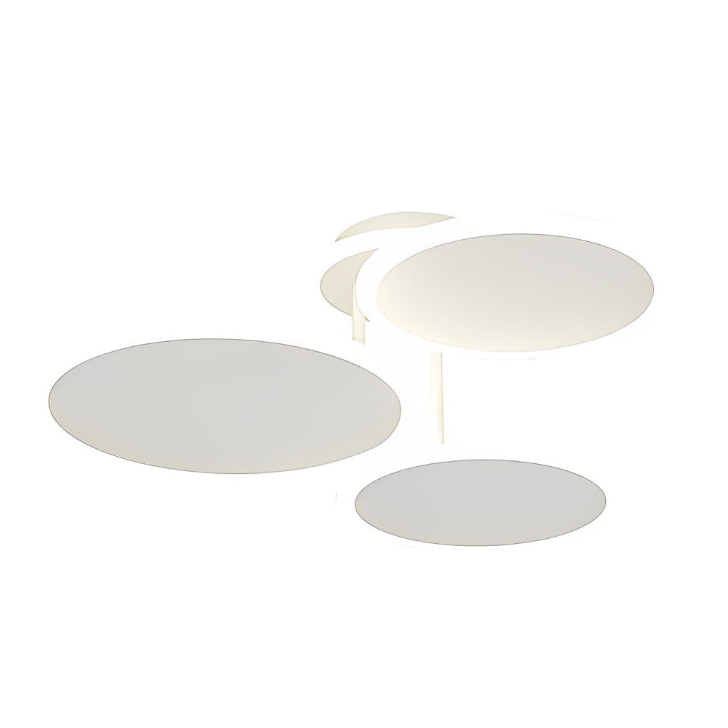2/3/6 Round Three Step Dimming LED Matte White Nordic Ceiling Light Fixture