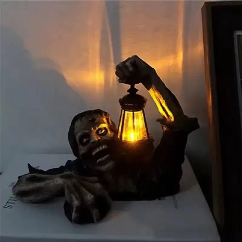 LED Lighted Zombie Decoration for Outdoor Halloween Display