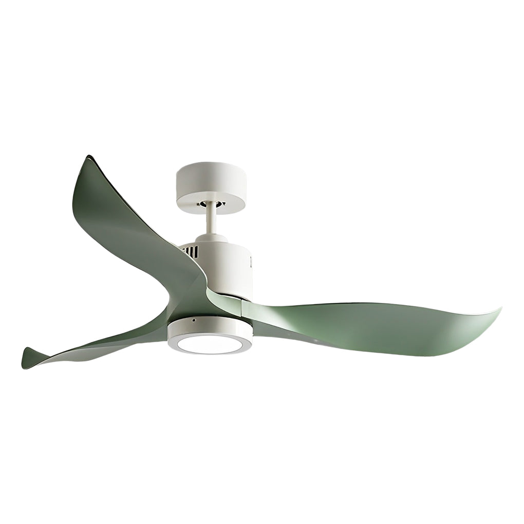 3 Blades Intelligent Mute Ceiling Fan Lamp with Remote LED Taavita Design