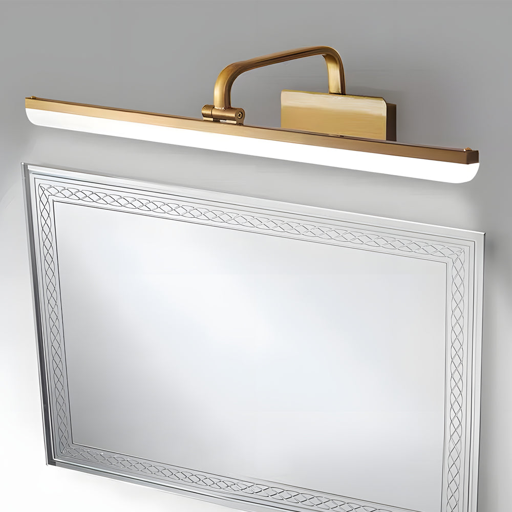 1-Light Adjustable Linear LED Vanity Light with Taavita Finish and Acrylic Shade