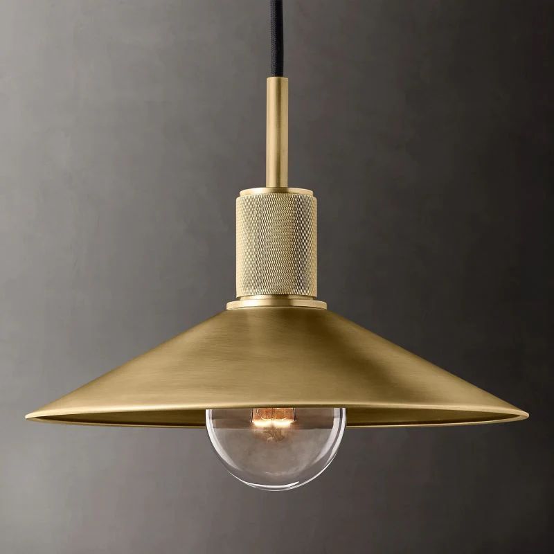 Munda Pendant Light — Glass and Copper Kitchen Island Fixture