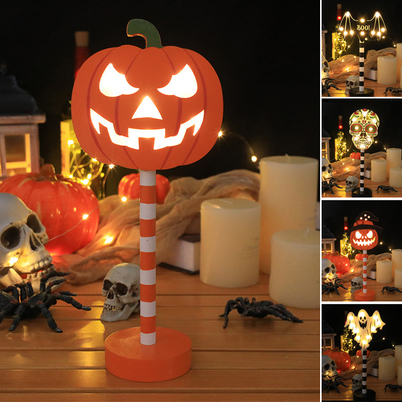 Solar-Powered Outdoor Halloween Lanterns with Spooky Glow