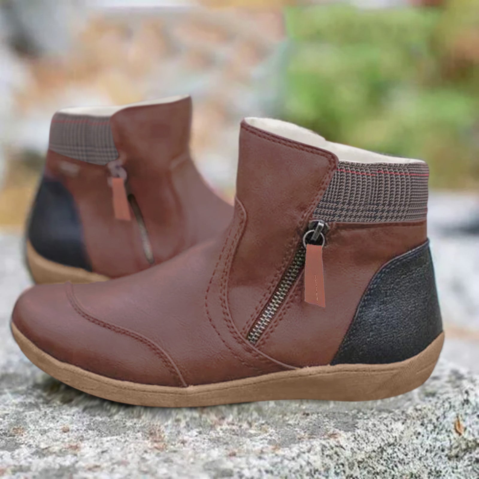 Women's Orthopedic Boots | Waterproof Leather & Non-Slip Sole | Pain Relief for Foot Conditions