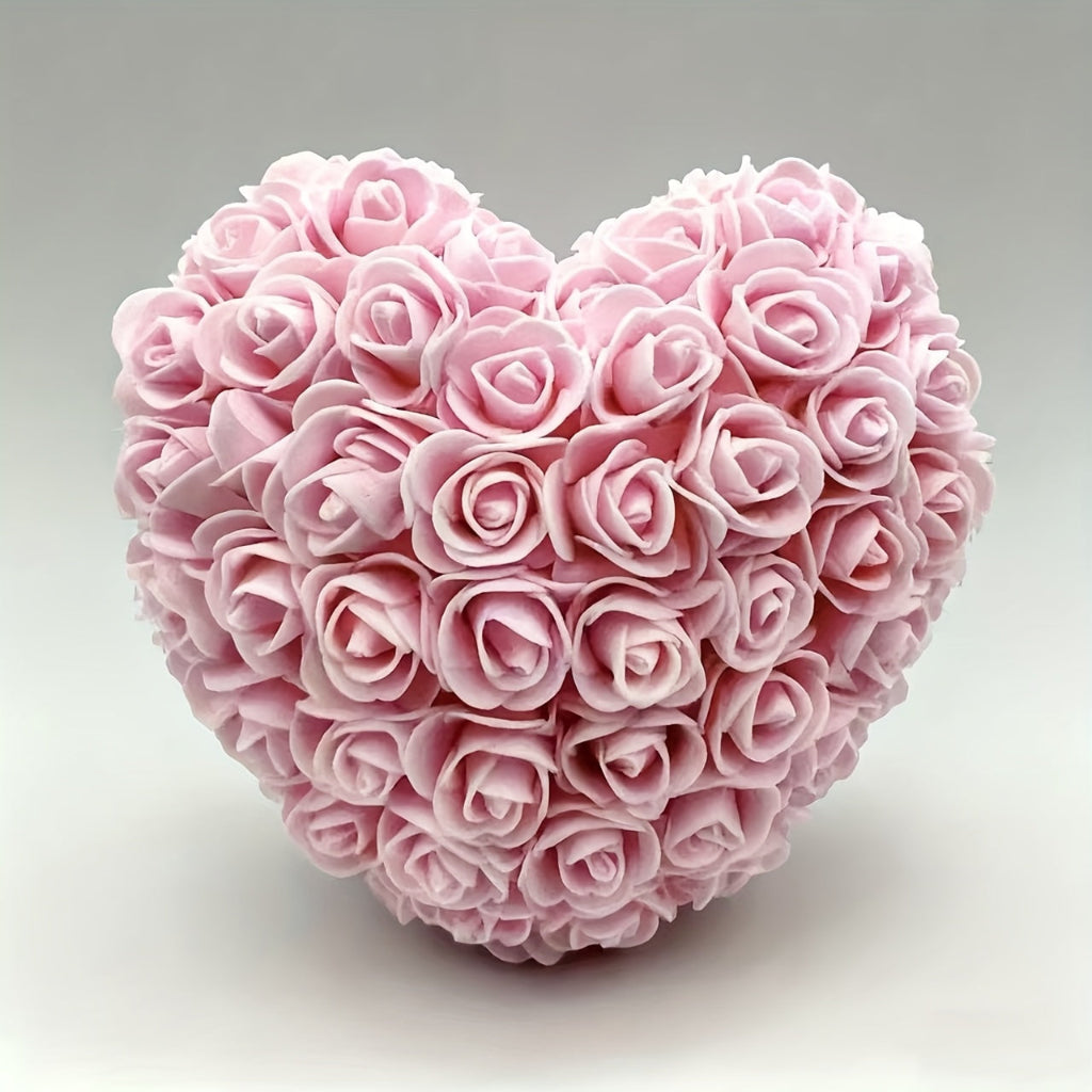 Heartfelt Rose-Shaped Floral Arrangement for Gifting