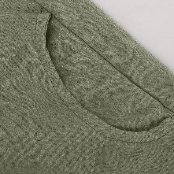 Women's Relaxed-Fit Linen-Blend Pants | Elastic Waistband & Side Pockets | Breathable Fabric | Comfortable Everyday Wear