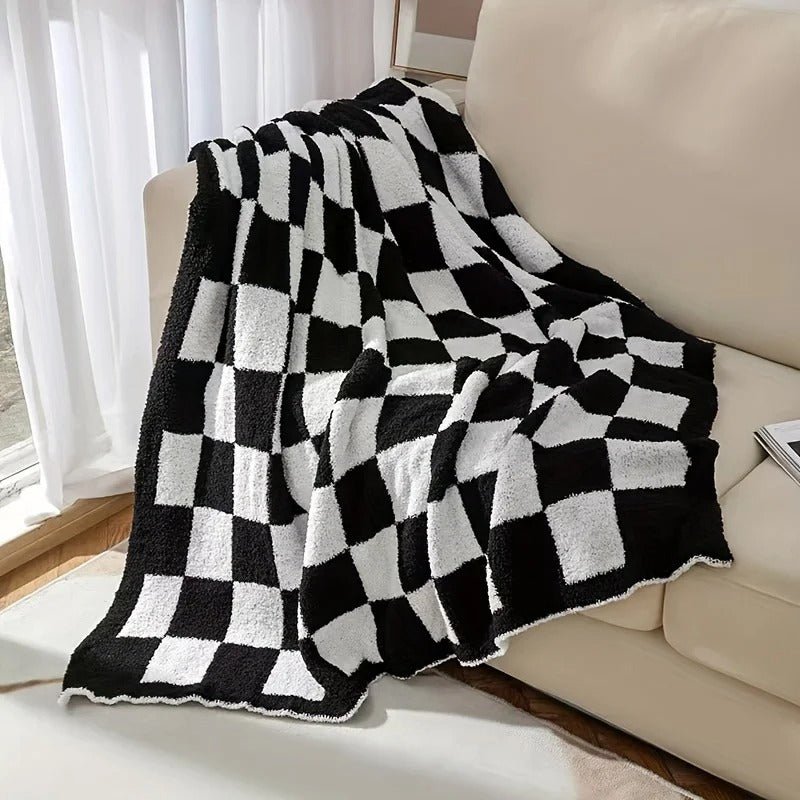 Fleece Blanket | Reversible Diamond | Cozy Warmth Comfort | Soft Fleece