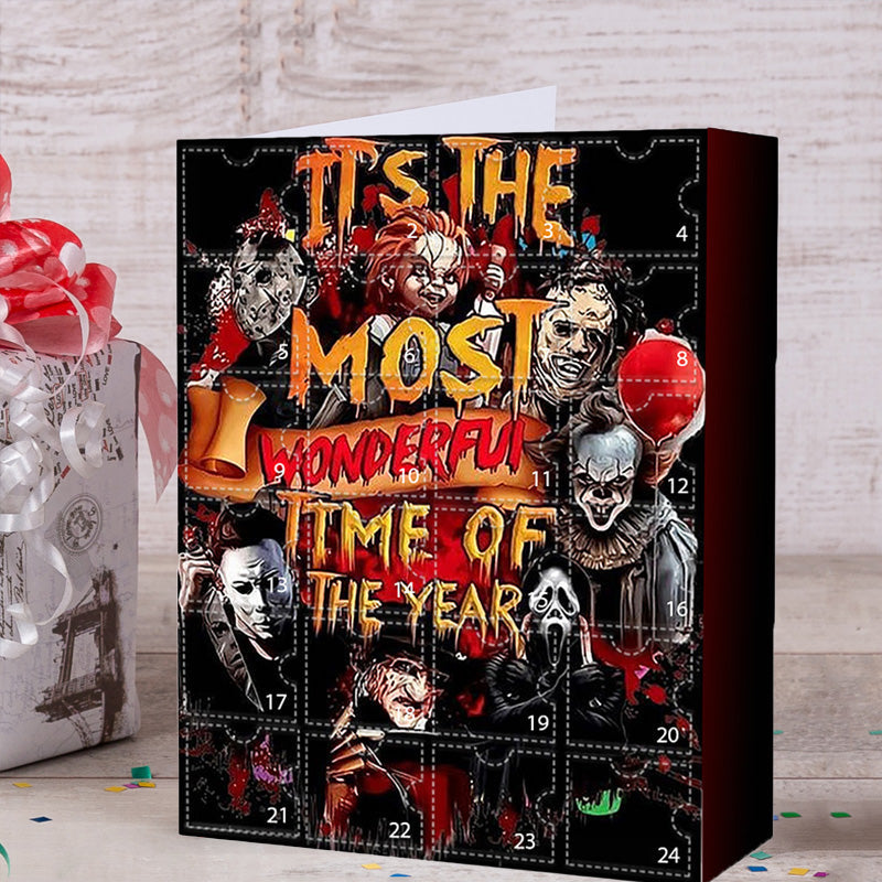 Halloween Horror Movie Advent Calendar with 24 Spooky Collectibles