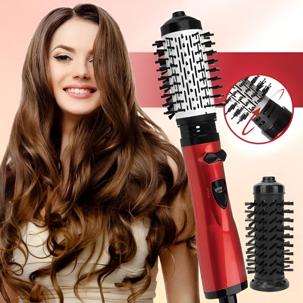 Versatile 3-in-1 Rotating Hot Air Styler and Dryer Set