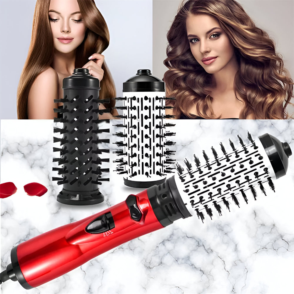 Versatile 3-in-1 Rotating Hot Air Styler and Dryer Set