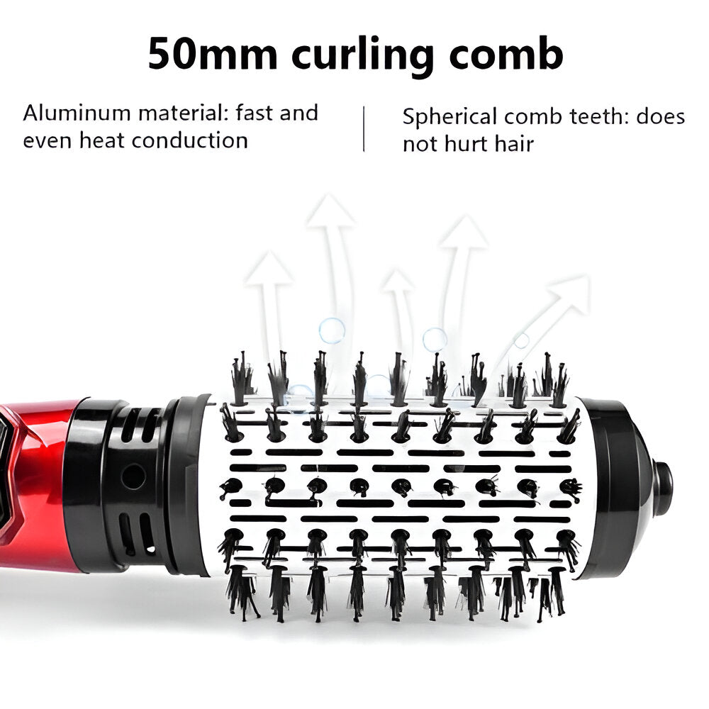 Versatile 3-in-1 Rotating Hot Air Styler and Dryer Set