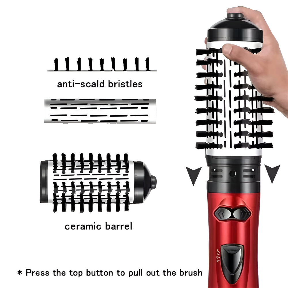 Versatile 3-in-1 Rotating Hot Air Styler and Dryer Set