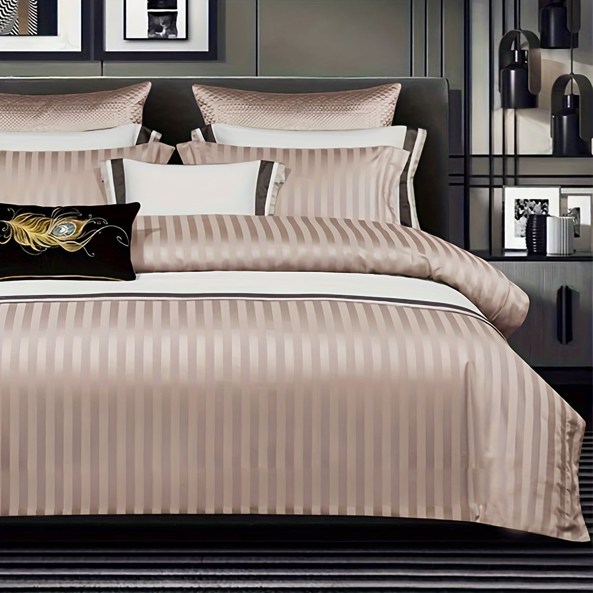 Duvet Cover Set | Satin Embossed | Luxurious Comfort | Polyester