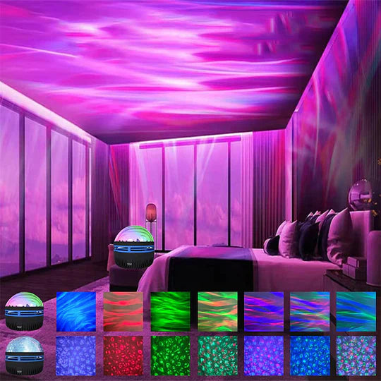 VioraGlow — Northern Lights Room Projector with Music Sync Lighting