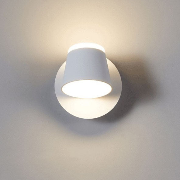 Versatile LED Wall Light with Adjustable Shade and Three Flame Settings