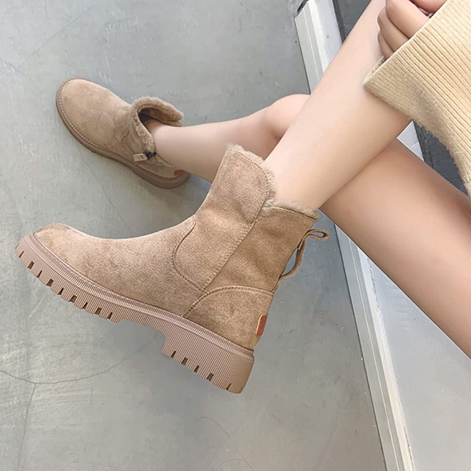 Women’s Winter Boots | Suede Upper & Faux Fur Lining | Anti-Slip Rubber Outsole | Warm & Comfortable Fit