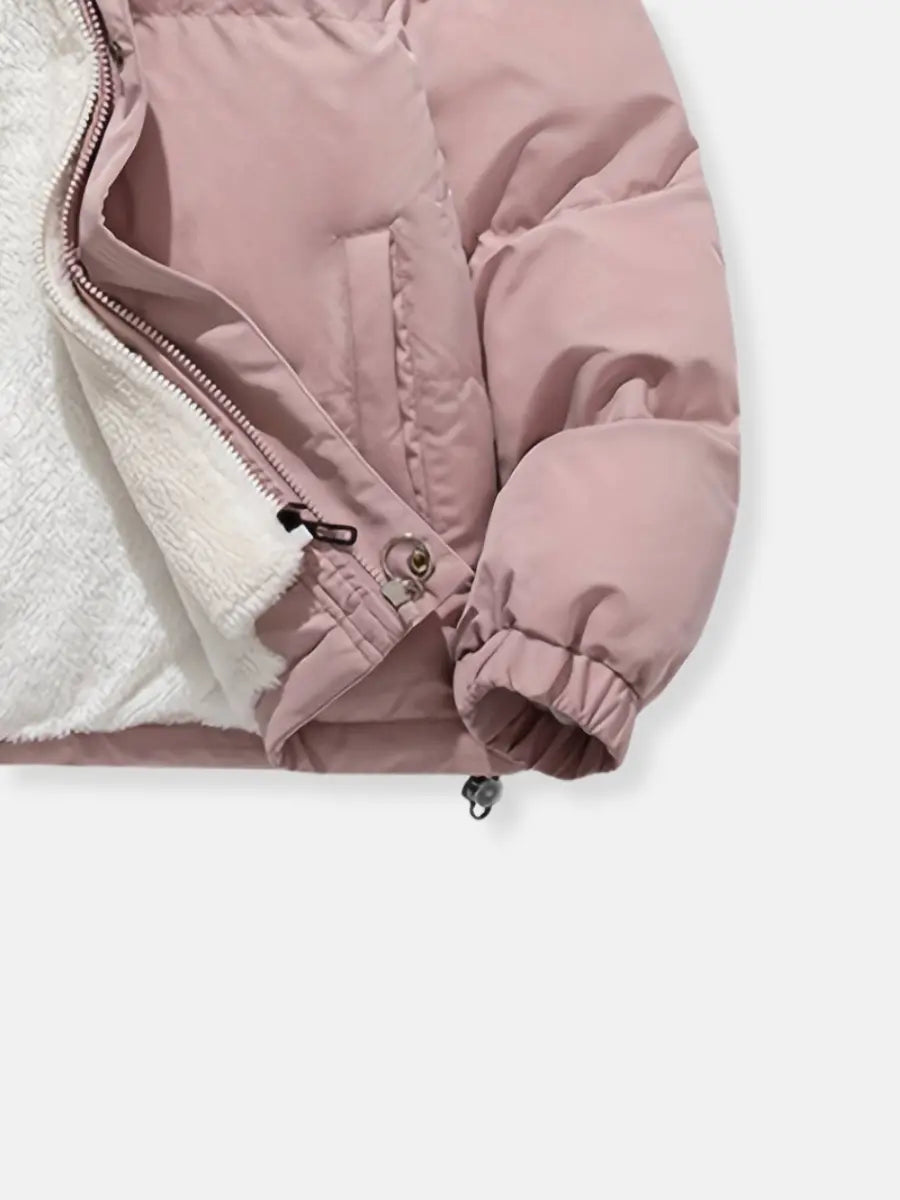 Winter Jacket | Quilted | Adjustable Hood Warmth | Fleece Lining