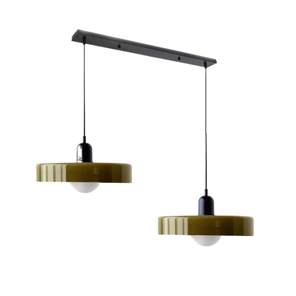 2 Heads Taavita Modern Glass Pendant Light - Elegant and Versatile Design