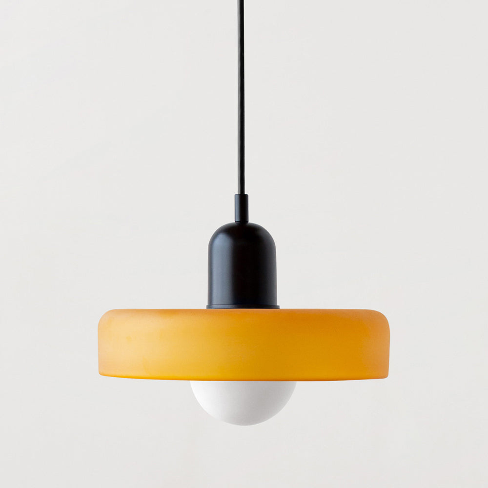 Pendant Lamp | Bauhaus Stained Glass Design | Glass Material | Adjustable Suspension