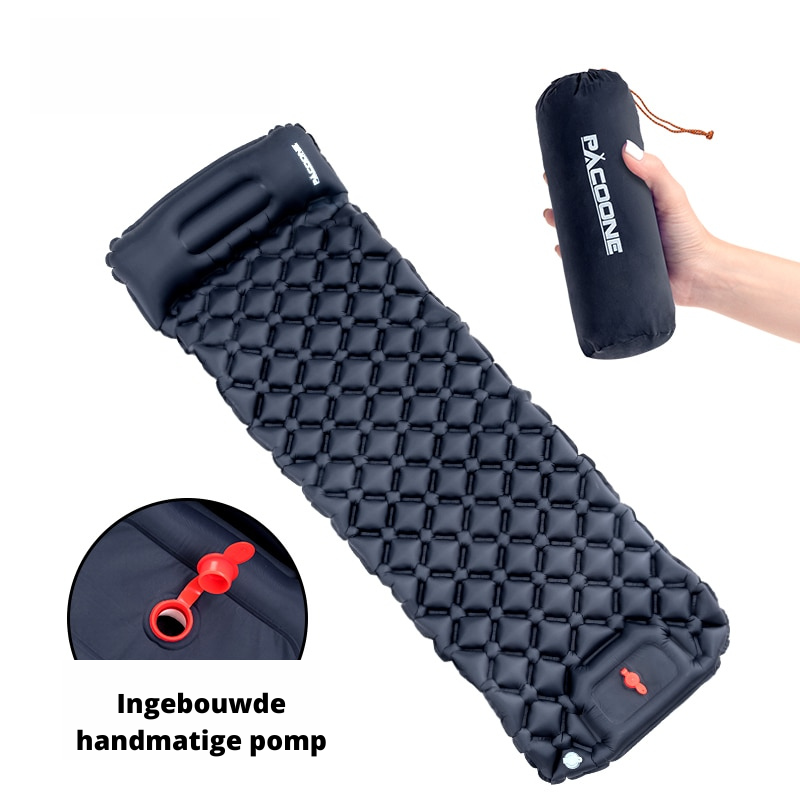 Lightweight Waterproof Inflatable Sleeping Pad with Pillow – Compact Design