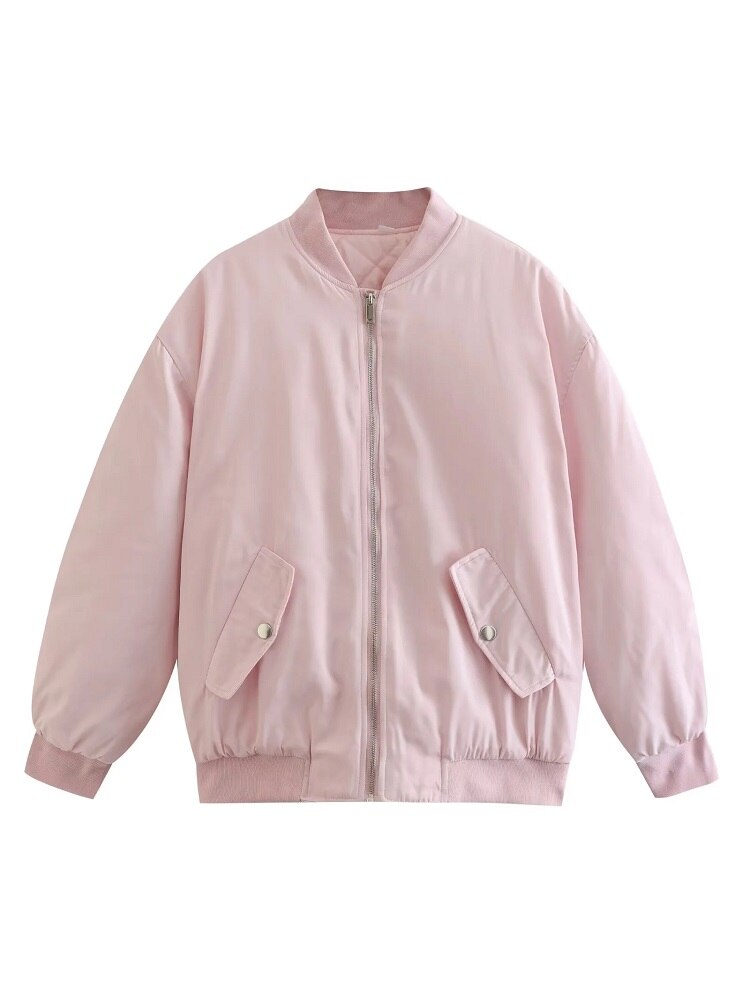 Women’s Oversized Bomber Jacket | Soft Breathable Fabric | Various Colors | Comfortable Warm Fit