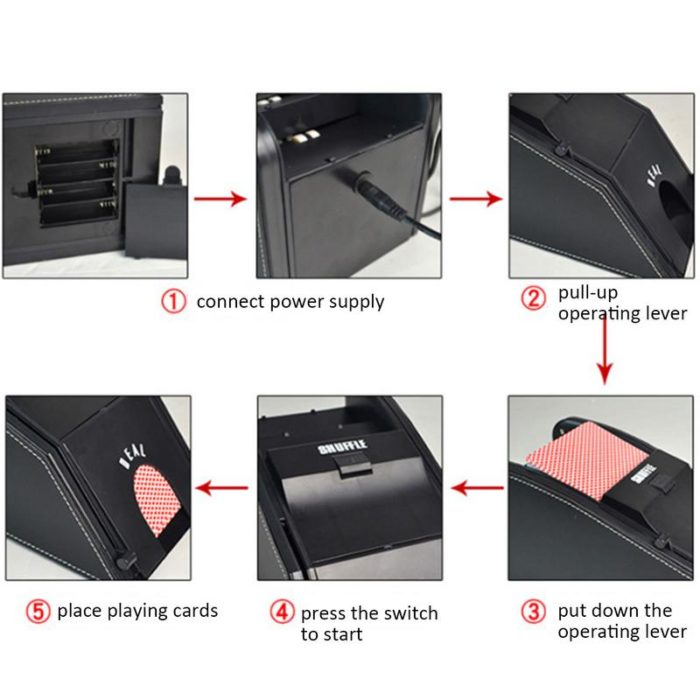 Electric Card Shuffler Machine for Easy Deck Mixing