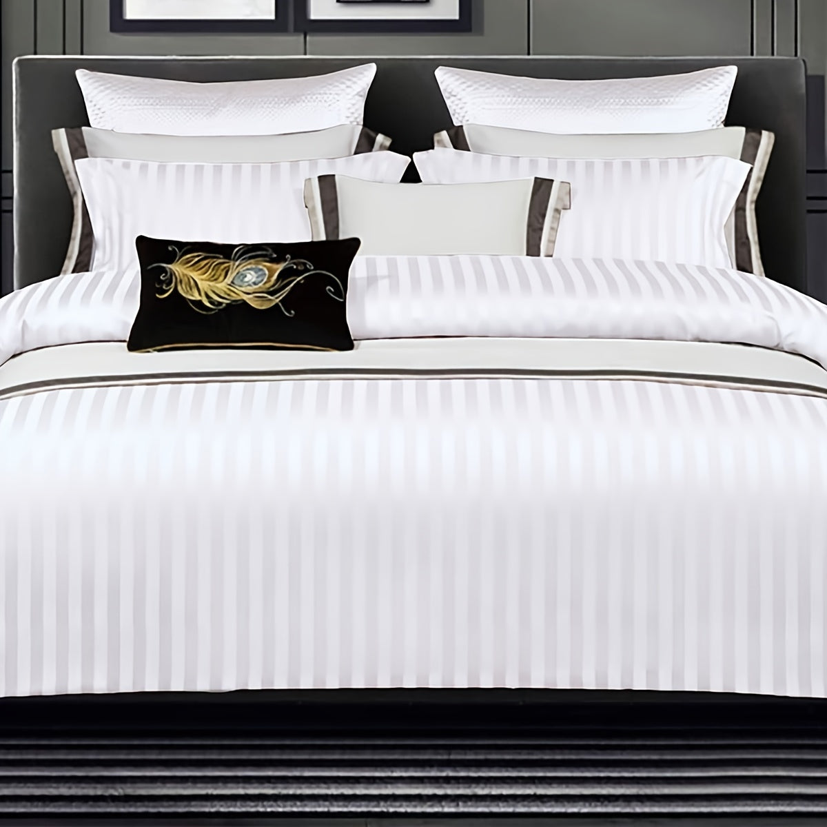 Duvet Cover Set | Satin Embossed | Luxurious Comfort | Polyester