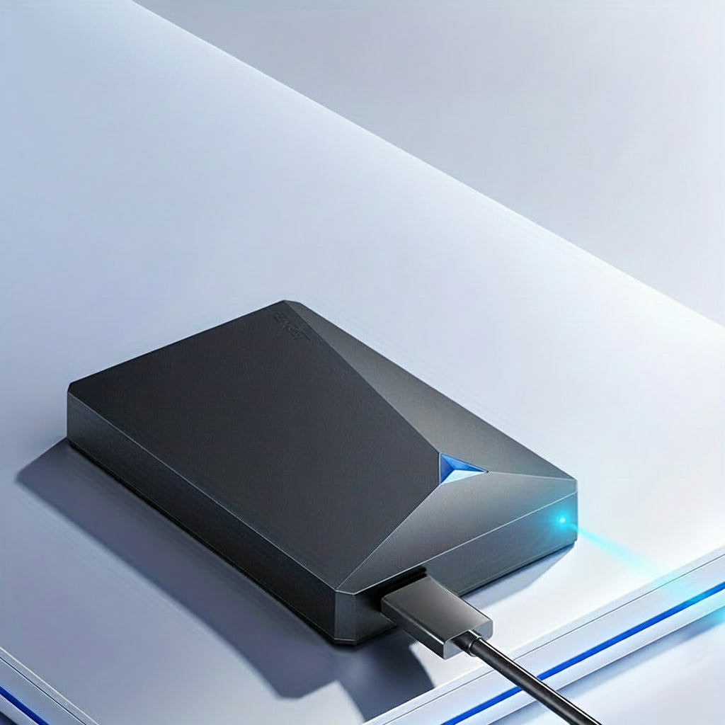 Ultra-Slim USB SSD for Effortless File Storage and Backup