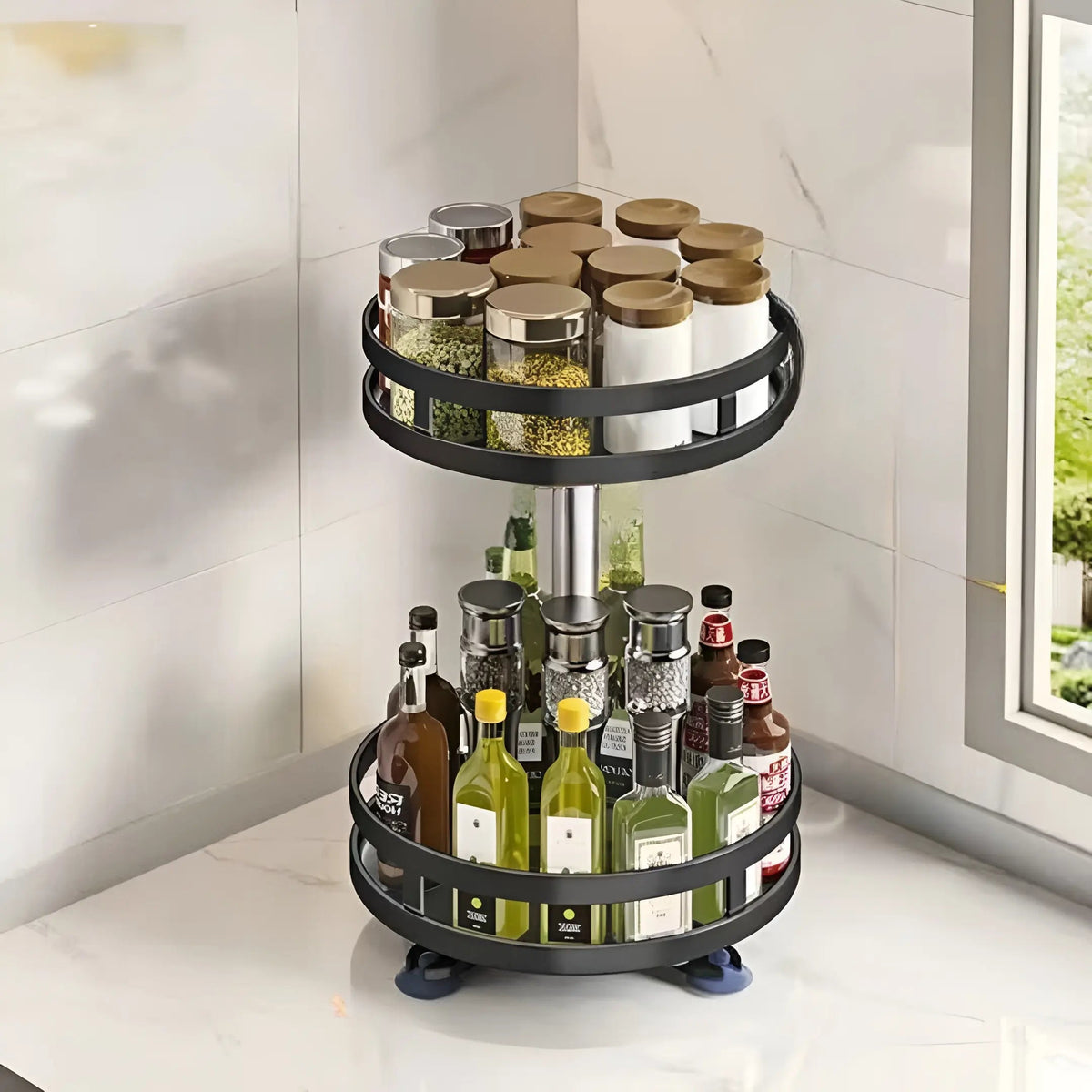Revolving Kitchen Organizer | Effortless Access to Essentials