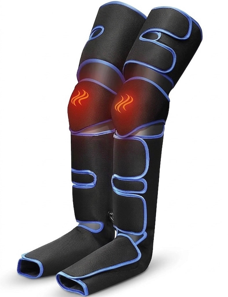 Cordless Full Leg Compression Massager with Knee Heat – 6 Modes
