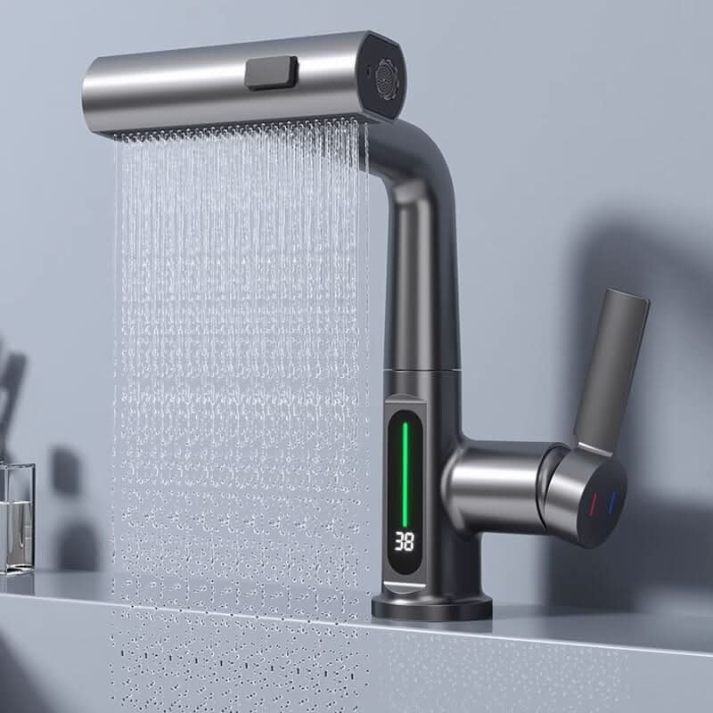 SmartStream Faucet with 360-Degree Swivel and LED Temp Indicator