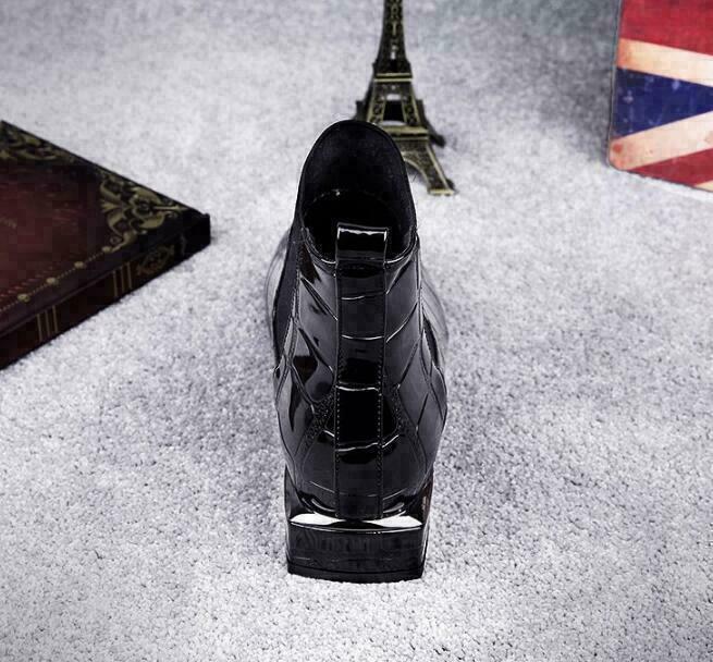 Women’s Ankle Boots | Black Leather Block Heel | Non-Slip Rubber Sole | Durable Comfort