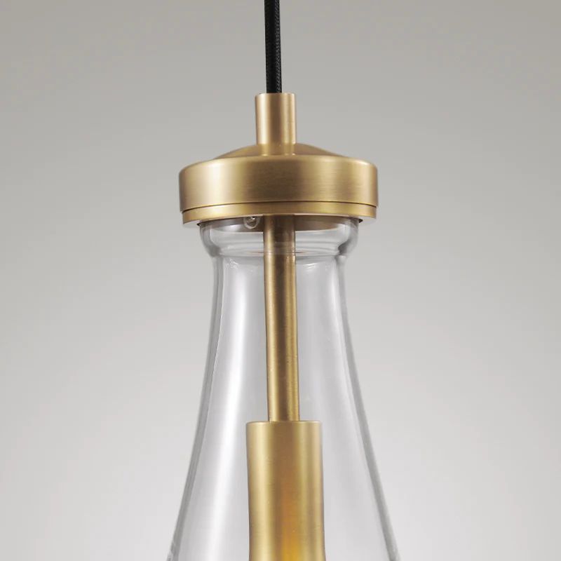 Lumina Raindrop — Hand-Blown Glass Pendant Light with Warm Glow