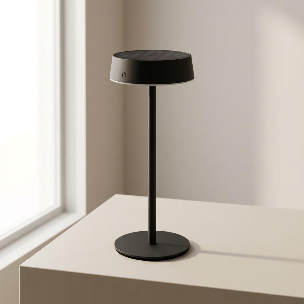 Adjustable Solar-Powered Table Lamp with Color Options