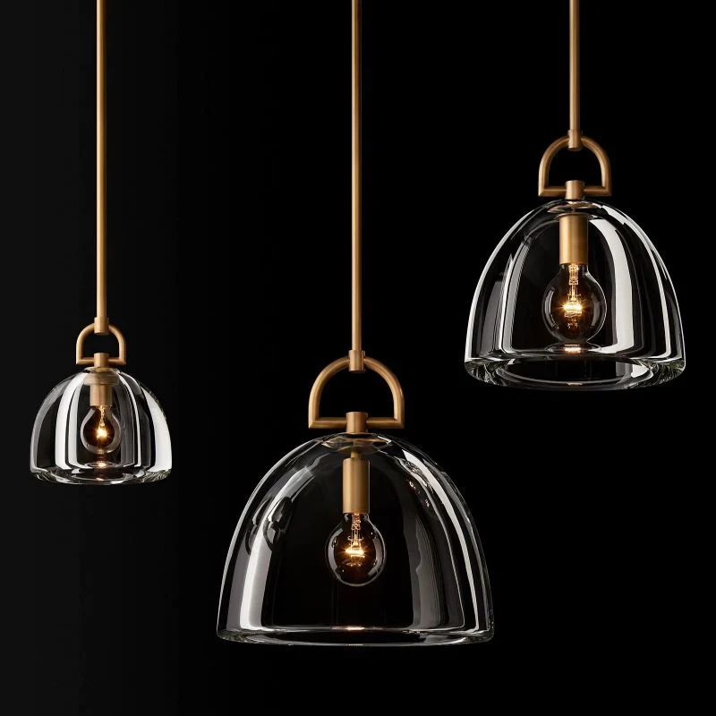 Liora Dome — K9 Crystal Pendant Light with Adjustable Height