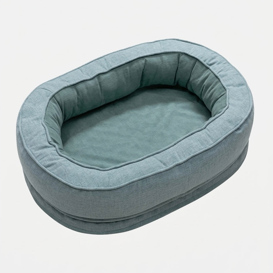 Waterproof Orthopedic Pet Bed with Removable Cover – Cotton Fleece & Velveteen, Sizes M, L, XL