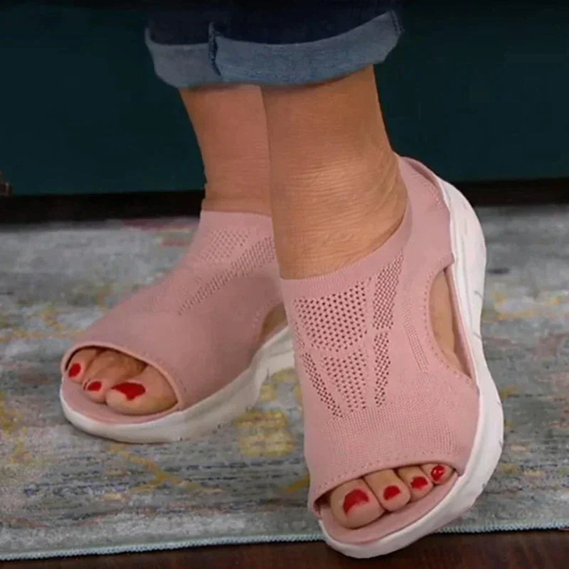 Women’s Orthopedic Sandals | Knit Upper & Open-Toe Design | Cushioned Support & Breathable | Comfortable Fit All Day