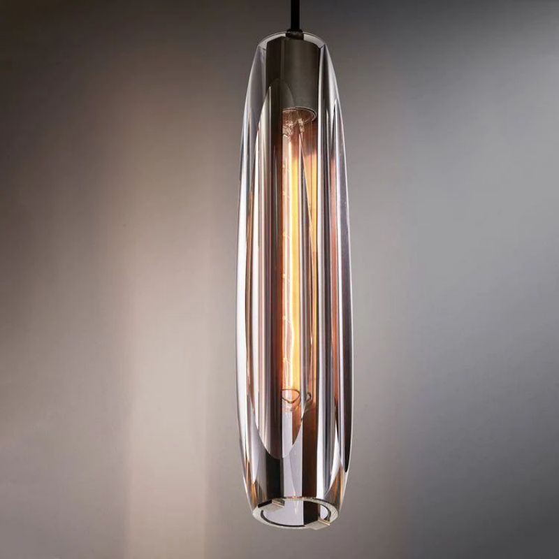Lioren — Crystal Pendant Light with Adjustable Brass Finish