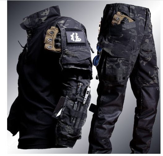 Tactical Clothing Set | Weather-Resistant Fabric & Ergonomic Design | Multiple Pockets & Reinforced Knees | Comfortable Fit for All Seasons