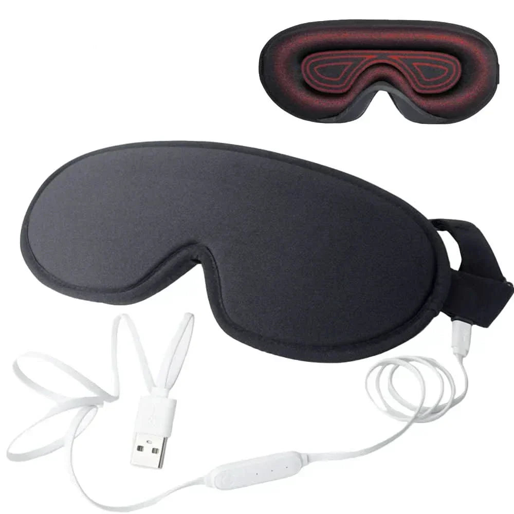 SerenityWave 3D Heated Eye Mask with Customizable Warmth