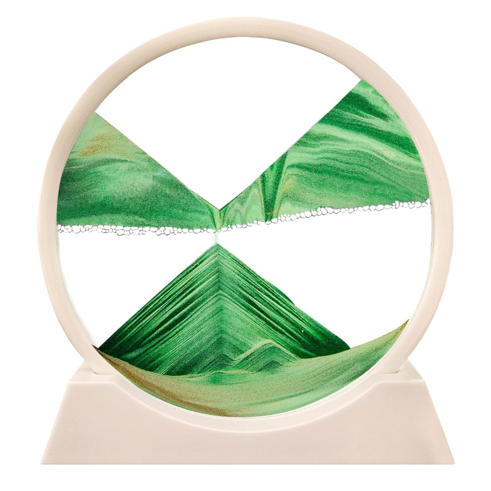 Serene Sand Flow Art Glass Sculpture for Home & Office