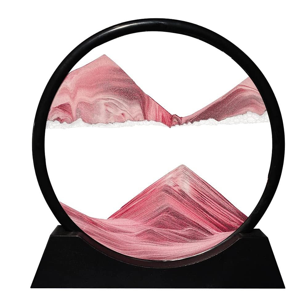 Serene Sand Flow Art Glass Sculpture for Home & Office