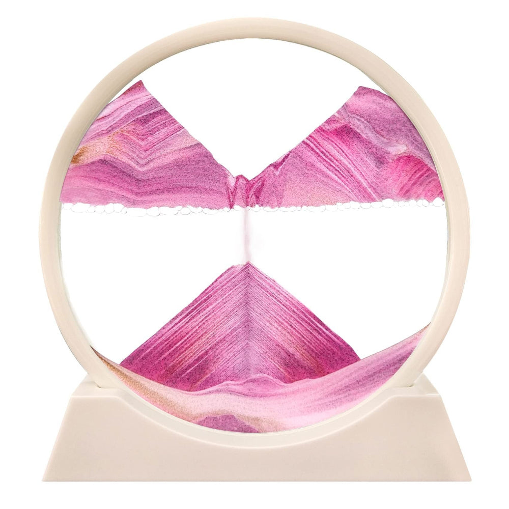 Serene Sand Flow Art Glass Sculpture for Home & Office
