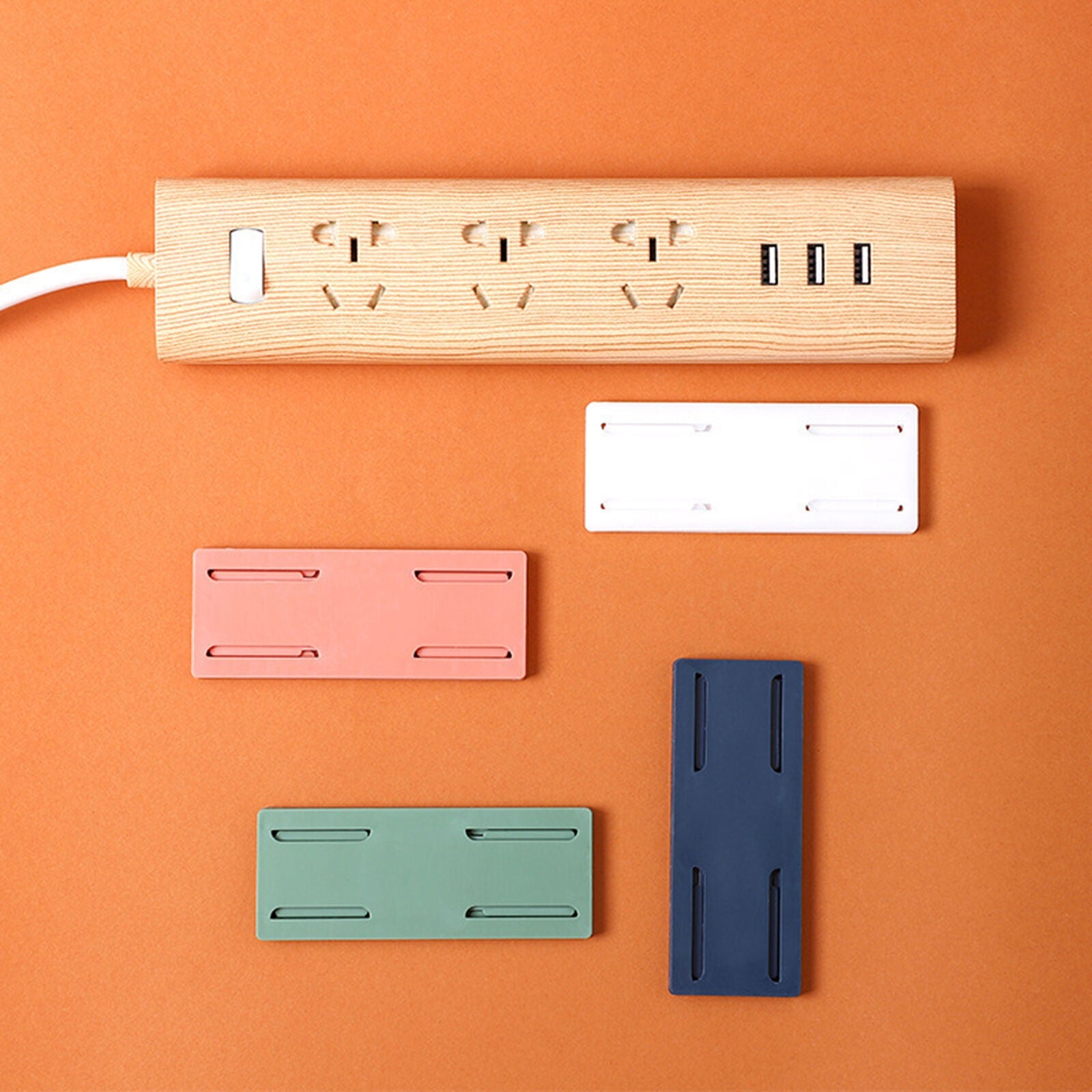Self-Adhesive No-Drill Socket Organizer
