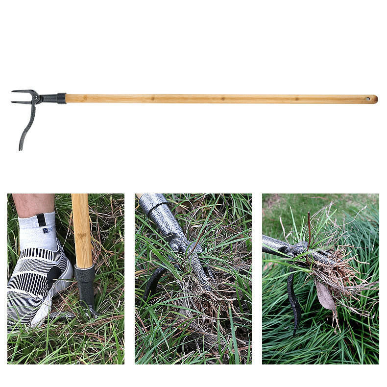 4-Prong Claw Garden Tool for Effective Weed Removal