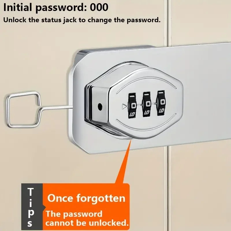 3-Digit Combination Lock for Securing Cabinets