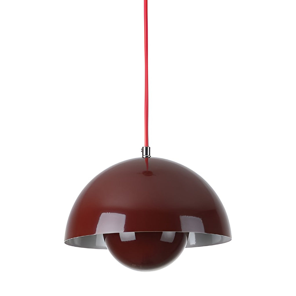 1-Light Nordic Metal Mushroom Flowerpot Pendant Light