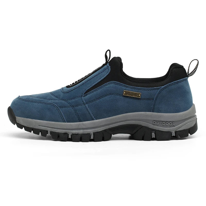 Orthopedic Hiking Shoes | Slip-On Design & Non-Slip Rubber Sole | Forefoot and Heel Support | Comfortable Fit for Foot Pain Relief