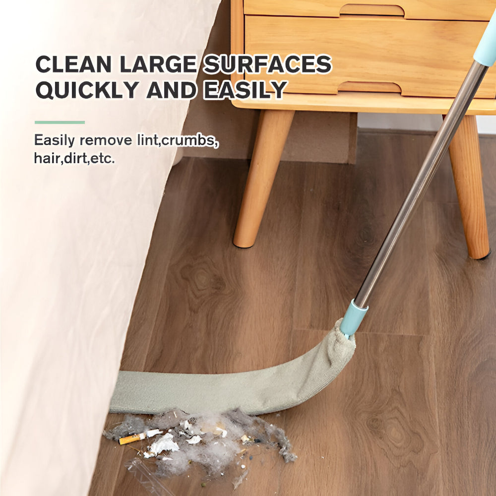 Slim Microfiber Mop with Extendable Tool for Tight Spaces