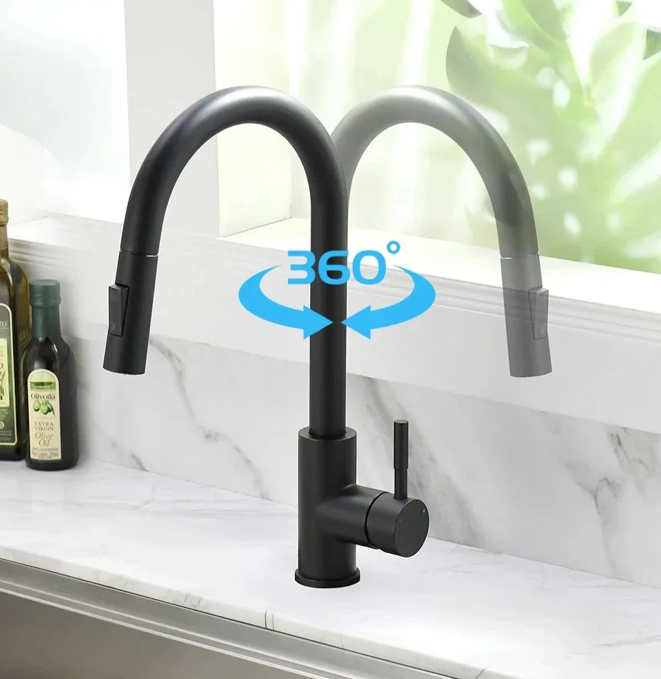 Pull-Out Single-Handle Kitchen Faucet (Deck-Mount)