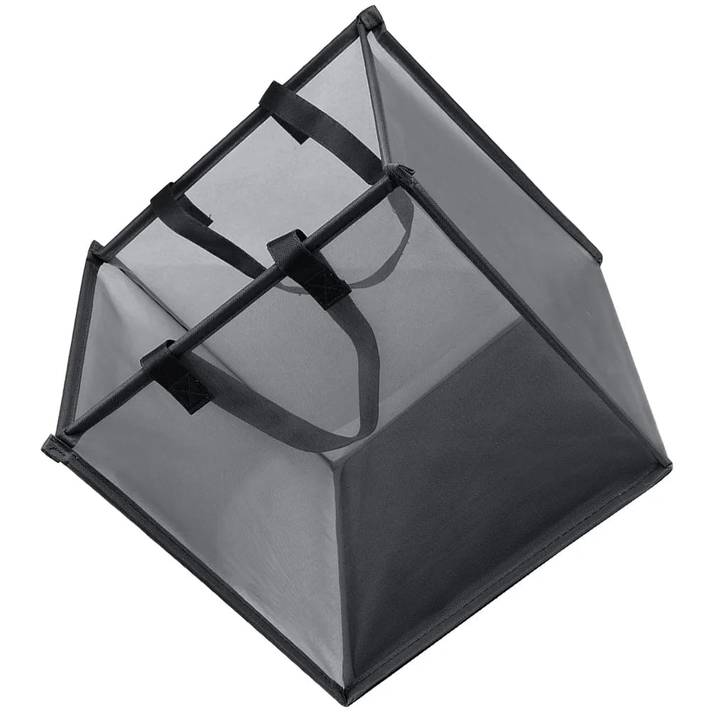 Collapsible Laundry Basket with Mesh Design and Carrying Handles